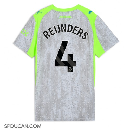 Zenski Nogometni Dres Manchester City Tijjani Reijnders #4 Rezervni 2025-26 Kratak Rukav